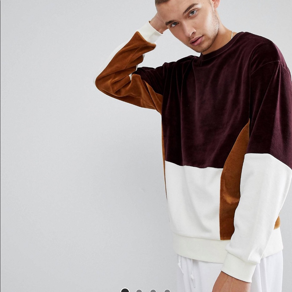 Asos velour sweater
